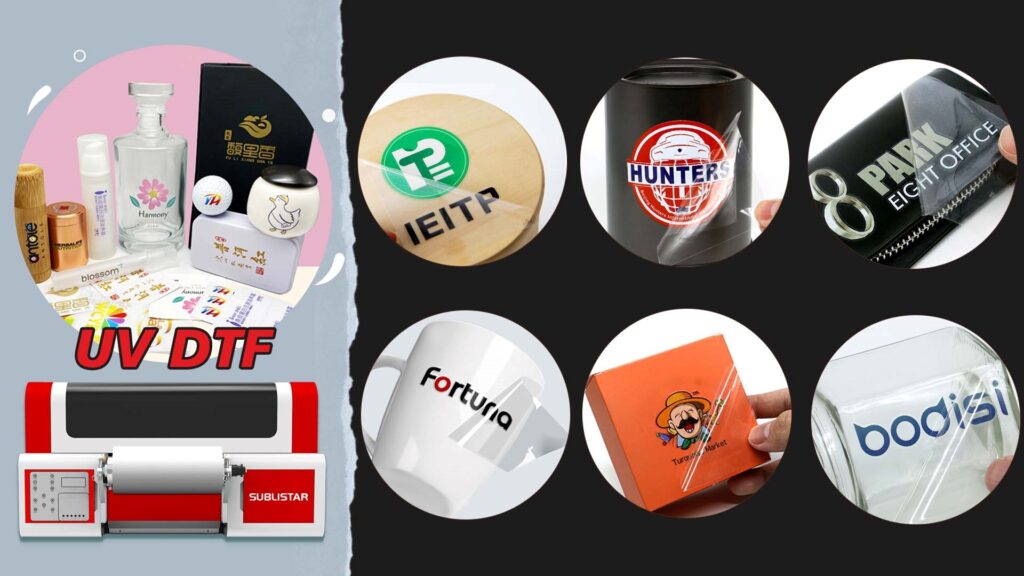 products printed with uv dtf printer