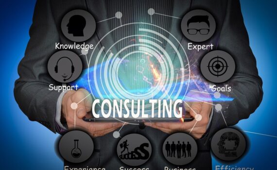 Business management consultants as external experts for organizations.