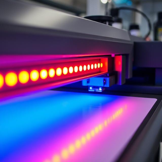process of uv led curing during printing