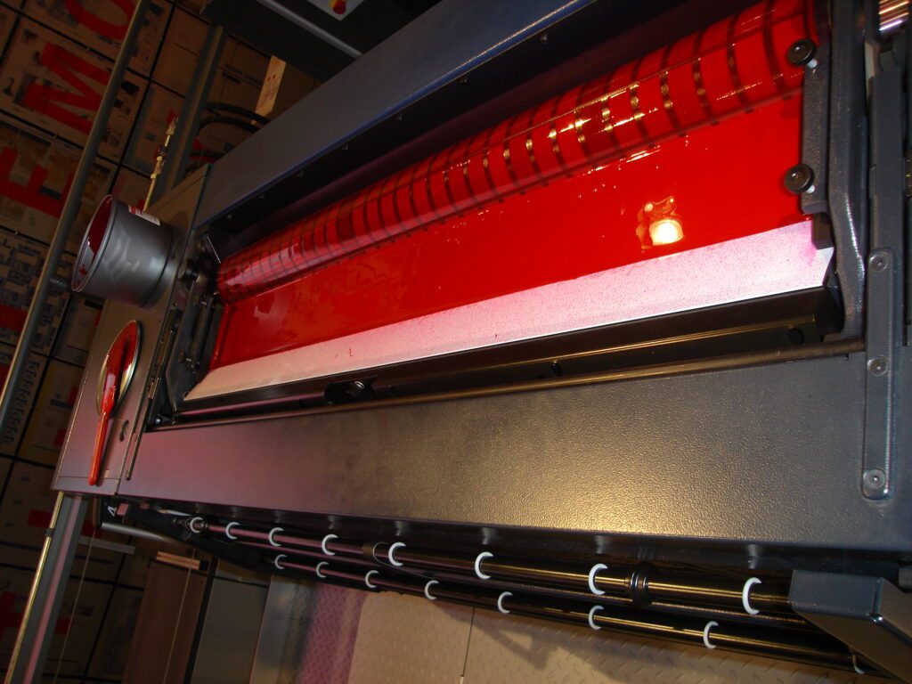 ink fountain filled with quality offset printing ink.